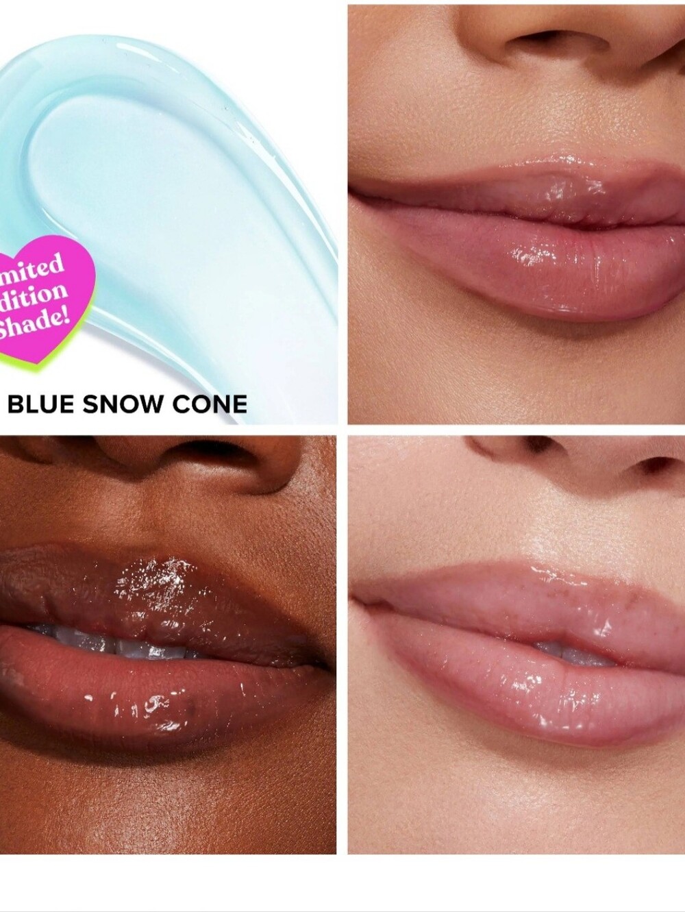 Too Faced Kissing Jelly " Twice Upon A Time" Pink & Aqua Two Lip Gloss